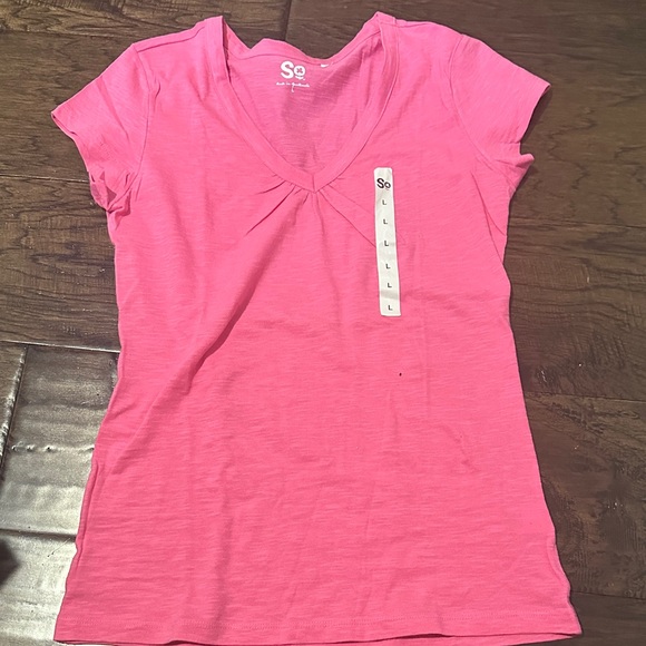 SO Women's Bright Pink Short Sleeve Tee - Picture 1 of 1